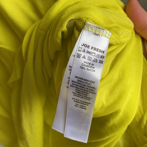 Boyfriend T by Joe Fresh in high Vis yellow - Picture 7 of 9